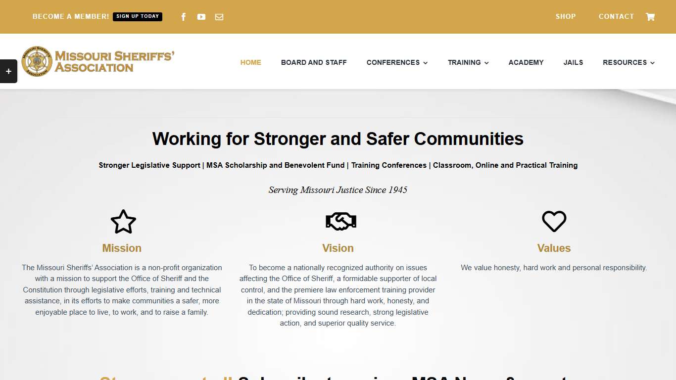 Missouri Sheriffs' Association – Serving Missouri Justice Since 1945