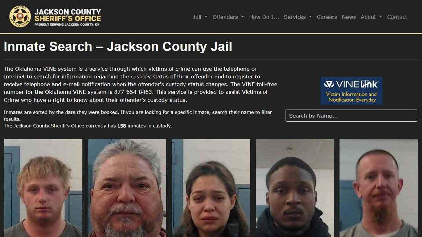 Inmate Search | Jackson County Sheriff's Office